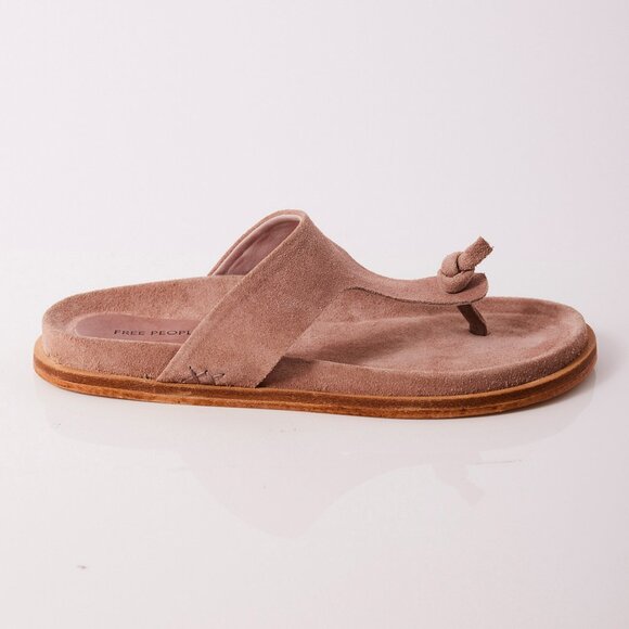 FREE PEOPLE Mika Footbed Sandals / Orchid Ice Suede - Picture 7 of 12